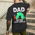 Dad Of Hungry Caterpillar Cute Caterpillar Birthday Men's T-shirt Back Print Gifts for Him