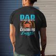 Dad The Man The Myth The Crabbing Legend Mens Back Print T-shirt Gifts for Him