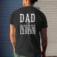 Dad The Man The Myth The Grilling Legend Father's Day Mens Back Print T-shirt Gifts for Him
