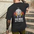 Dad Mode Activated Quote Father's Day Best Father Men's T-shirt Back Print Gifts for Him