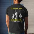 Dad Is My Name Fishing Is My Game Father's Day Mens Back Print T-shirt Gifts for Him
