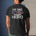 My Dad Is Not Just A Veteran He's My Hero Veteran Family Mens Back Print T-shirt Gifts for Him