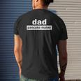 Dad Pancake Maker Father's Day Mens Back Print T-shirt Gifts for Him