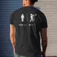 My Dad Is A Singer Singing Mens Back Print T-shirt Gifts for Him