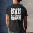 Dad Soccer Coach Fathers Day S From Daughter Son Mens Back Print T-shirt Gifts for Him