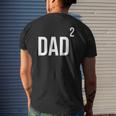 Dad Squared Twin Dad Tired Dad Twins Mens Back Print T-shirt Gifts for Him