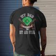My Dad Taught Me To Hit And Steal Fun Baseball Glove Mens Back Print T-shirt Gifts for Him