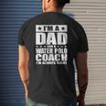 Dad Water Polo Coach Coaches Father's Day S Mens Back Print T-shirt Gifts for Him