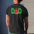 Dad Watermelon Father's Day Mens Back Print T-shirt Gifts for Him