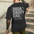 Dada Daddy Dad Bruh Awesome Like My Daughter Father's Day Men's T-shirt Back Print Gifts for Him