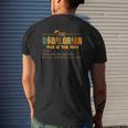 The Dadalorian Like A Dad Just Way Cooler Fathers Day Mens Back Print T-shirt Gifts for Him