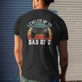 Daddy Again Leveled Up To Dad Of 2 Dad Mens Back Print T-shirt Gifts for Him