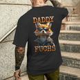 Daddy Fuchs Papa Dadatertag Fuchsbauater Füchse T-Shirt mit Rückendruck Geschenke für Ihn