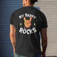 My Daddy Rocks I Dad Son Daughter Music Mens Back Print T-shirt Gifts for Him