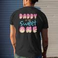 Daddy Of Sweet One First B-Day Party Matching Family Donut Mens Back Print T-shirt Gifts for Him