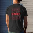 Daddy Thank You Bag Cute Mens Back Print T-shirt Gifts for Him