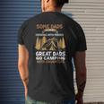 Dads Like Drinking Great Dads Go Camping With Daughters Mens Back Print T-shirt Gifts for Him