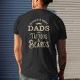 Dads With Tattoos And Beards Mens Back Print T-shirt Gifts for Him