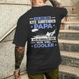 Damen Bin Ein Kite Surfender Papa Wie Ein Normaler Papi Nur Cooler Mit-Ausschnitt T-Shirt mit Rückendruck Geschenke für Ihn