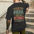 Damen Herren Habe Zwei Titel Papa Und Opa Lustiges Geschenk Mit-Ausschnitt T-Shirt mit Rückendruck Geschenke für Ihn