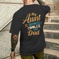 Damen Meine Tante Ist Definitiv Cooler Als Meine Papa- Mit-Ausschnitt T-Shirt mit Rückendruck Geschenke für Ihn