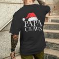 Damen Papa Claus Lustige Weihnachten Weihnachtsmannaterintage Mit-Ausschnitt T-Shirt mit Rückendruck Geschenke für Ihn