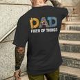 Damen Papa Wenn Er Es Nicht Reparieren Kann Kann Das Niemandatertag Männer Papa Mit-Ausschnitt T-Shirt mit Rückendruck Geschenke für Ihn