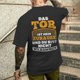 Das Tor Ist Mein Zuhause Football Goalkeeper T-Shirt mit Rückendruck Geschenke für Ihn