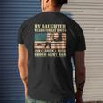 My Daughter Wears Combat Boots Proud Army Dad Father Mens Back Print T-shirt Gifts for Him