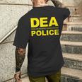 Dea Drug Enforcement Administration Agency Police Agent T-Shirt mit Rückendruck Geschenke für Ihn