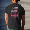 Deanna Highly Eccentric Extra Tough And Super Sarcastic Bold Since Birth Mens Back Print T-shirt Gifts for Him