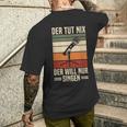 Der Tut Nix Der Will Nur Singen Singer Vocal Music T-Shirt mit Rückendruck Geschenke für Ihn