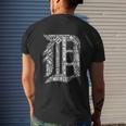 Detroit Graphic D Mens Back Print T-shirt Gifts for Him