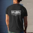 My Detroit Roots Mens Back Print T-shirt Gifts for Him