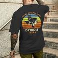 Detroit Texas Total Solar Eclipse 2024 Men's T-shirt Back Print Gifts for Him