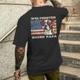 Deutscher Boxer Weltbester Boxer Papa Boxer Hundepapa T-Shirt mit Rückendruck Geschenke für Ihn