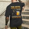 The Devil Whispered In My Ear I'm Coming For You Men's T-shirt Back Print Funny Gifts