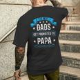 Die Bestenäter Werden Zum Papa Papaatertag Befördert Kapuzenjacke T-Shirt mit Rückendruck Geschenke für Ihn