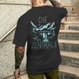 Die Drei Die Zentrale Black T-Shirt mit Rückendruck Geschenke für Ihn