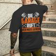 Die Garage Rufts The Garage Calls T-Shirt mit Rückendruck Geschenke für Ihn