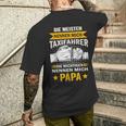 Die Meisten Nennen Mich Taxidriver Die Wichtigsten Papa T-Shirt mit Rückendruck Geschenke für Ihn