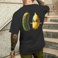 Dill Pickle Dilly Pickle Kosher Dill Lover Baby Banana Boy Men's T-shirt Back Print Gifts for Him