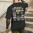 Dinge Die Ich In Meiner Freizeit Tue Dinge Die Ich In Mein Frei T-Shirt mit Rückendruck Geschenke für Ihn
