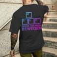 Dinge Die Mich Bewegen Wasd Pc Gamer Wasd T-Shirt mit Rückendruck Geschenke für Ihn