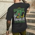 Dino Niemand Ist Perfekt Aber Rapidlererdammt Nah Dran T-Shirt mit Rückendruck Geschenke für Ihn