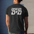 Discus Dad Thrower Father Track And Field Throwing Discus Mens Back Print T-shirt Gifts for Him