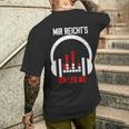 Dj Mir Reichts Ich Leg Auf Spruch Disco Für Djs Black T-Shirt mit Rückendruck Geschenke für Ihn