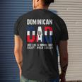 Dominican Dad Like Normal Except Cooler Republic Flag Mens Back Print T-shirt Gifts for Him