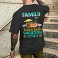 Dominican Republic Vacation 2024 Retro Matching Family Group Men's T-shirt Back Print Gifts for Him