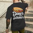 Doner Macht Schönen Kebap Saying Black S T-Shirt mit Rückendruck Geschenke für Ihn